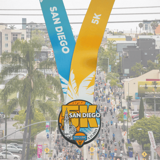 5K Medal for Run Rock'n' Roll San Diego 2025