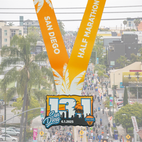 Half Marathon Medal for Run Rock'n' Roll San Diego 2025